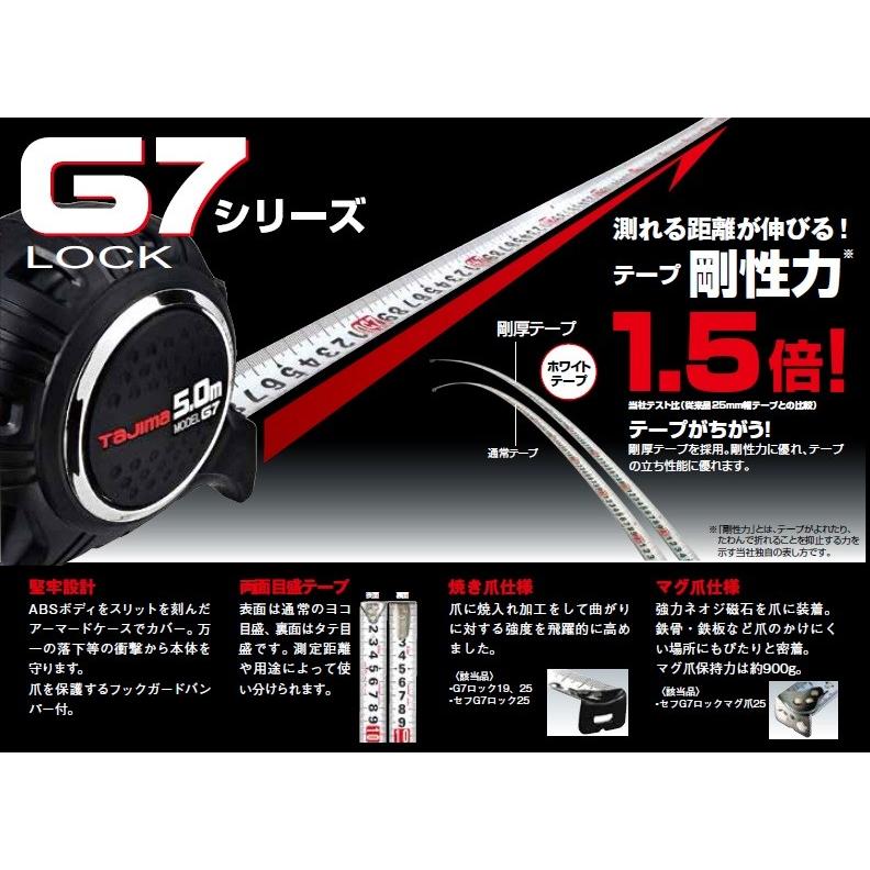 G7ロック25 メジャーコンベックス 幅25mm 長さ5.0m スチールテープ採用 メートル目盛 :g7l2550:Net Shop IMPACT - 通販 - Yahoo!ショッピング G7ロック25 メジャーコンベックス 幅25mm 長さ5.0m スチールテープ採用 メートル目盛 :g7l2550:Net Shop IMPACT - 通販 - Yahoo!ショッピング