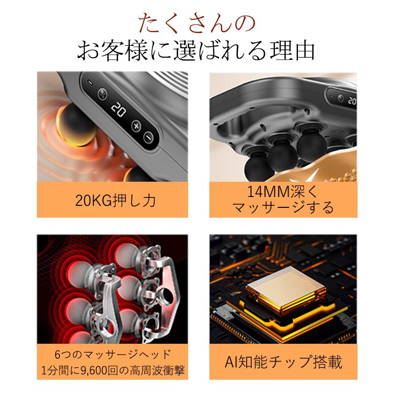 即納 マッサージガン マッサージ器 筋膜リリース 電動 強力 6つ 即納 マッサージガン マッサージ器 筋膜リリース 電動 強力 6つ