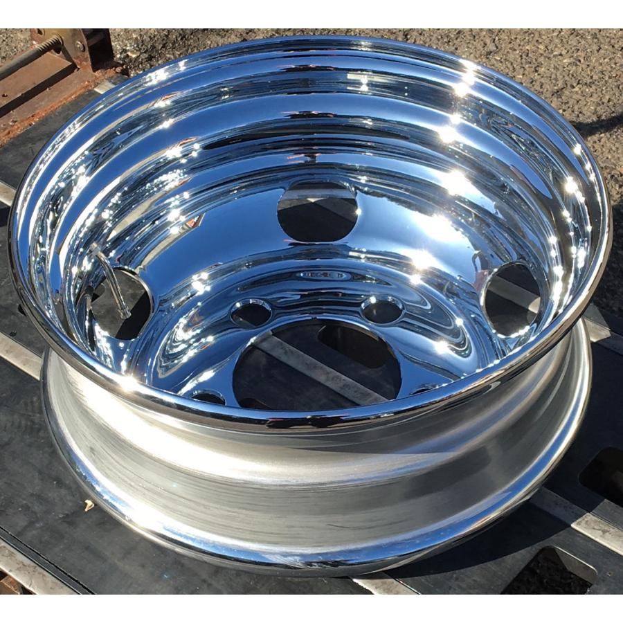 メッキホイール 17.5×5.25 5穴 オフセット113 PCD203.2 ハブ径146mm