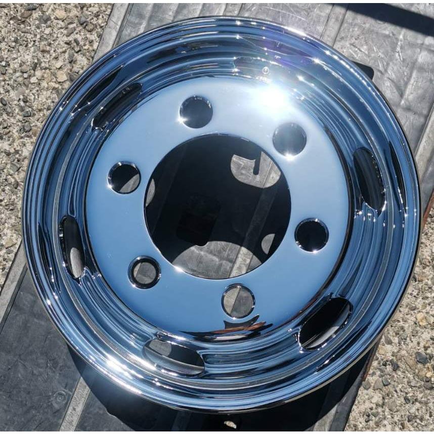 メッキホイール 17.5×6.00 6穴 オフセット119 PCD 222.25 ハブ径164 