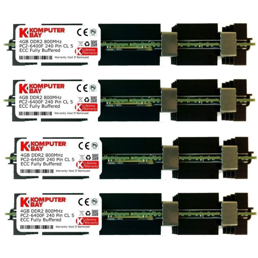 Komputerbay 16GB (4x 4GB) DDR2 PC2-6400F 800MHz ECC Fully Buffered FB-DIMM (240 ピン)｜netshoptreehouse