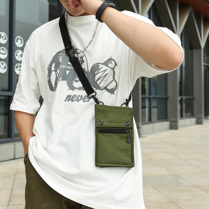 スマホポシェット 縦型 ポシェット メンズ レディース 一部即納 軽量 ナイロン 防水 スマホポーチ ミニショルダー バッグ 収納力 調整可 無地 送料無料 05aug21sjb11 ネットショップ山口 通販 Yahoo ショッピング