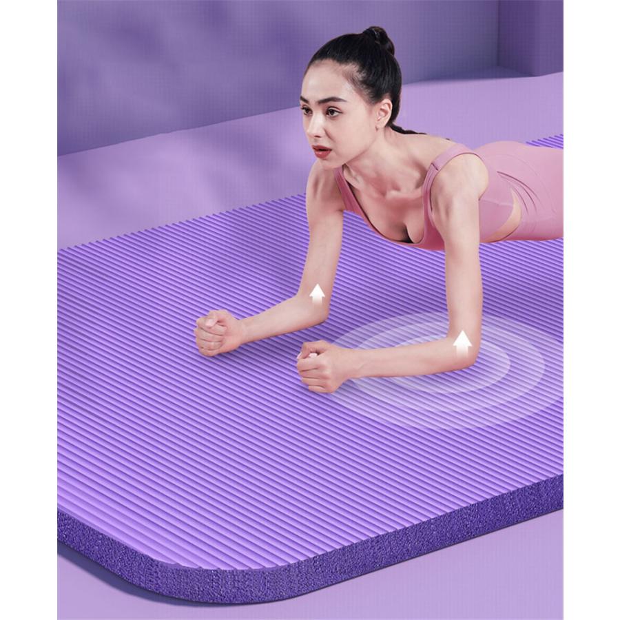 爆買 ヨガマット 20mm 滑り止め トレーニングマット 変形なし