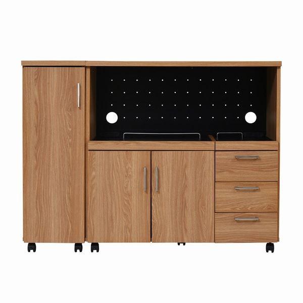 キッチンカウンター キッチンボード 120 幅 コンセント付き