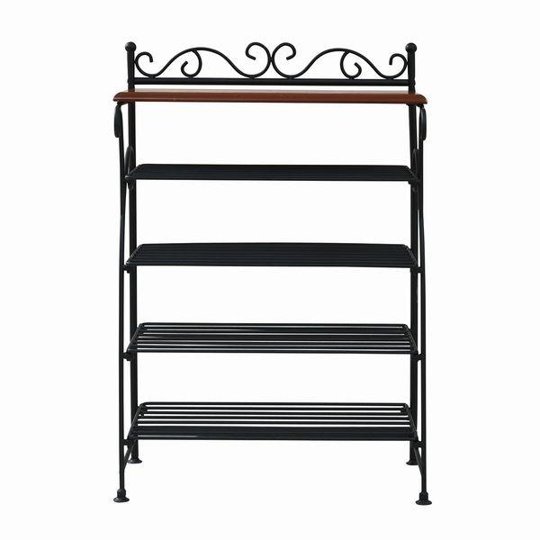 ヨーロッパ風 ロートアイアン 家具 靴箱 兼 飾り棚 幅61.5 シューズ