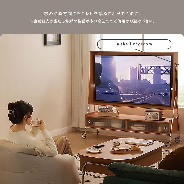 テレビ台 キャスター付きテレビスタンドシェルフ 32〜55インチ対応
