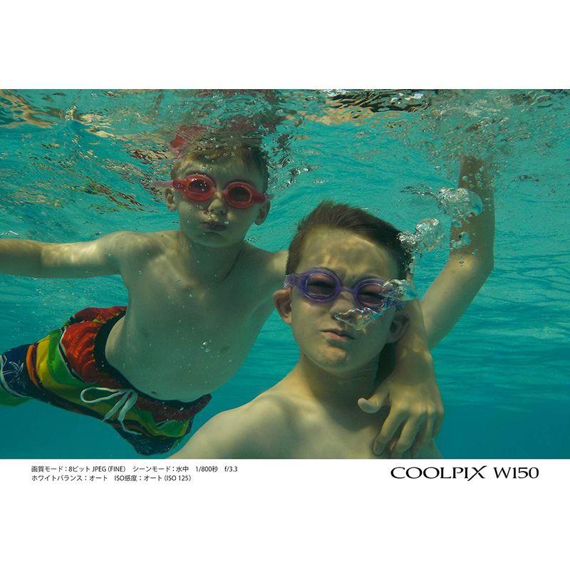 【値段交渉可：送料込】 Nikon デジタルカメラ COOLPIX W150 防水 W150WH クールピクス ホワイト 【ZY6521858804】(23386円)