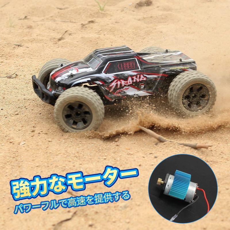 DEERC ラジコンカー オフロード 4WD こども向け 大人向け 高速 40km/h 大型 1/10スケール シェル2個 バッテリー2個 DEERC ラジコンカー オフロード 4WD こども向け 大人向け 高速 40km/h 大型 1/10スケール シェル2個 バッテリー2個