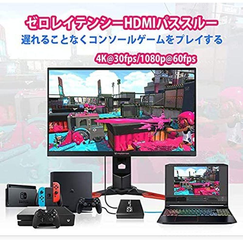 Netsolution-storeキャプチャーボードSwitch ゲームキャプチャー ビデオキャプチャー、4K キャプボ、1080P 30HZ ...