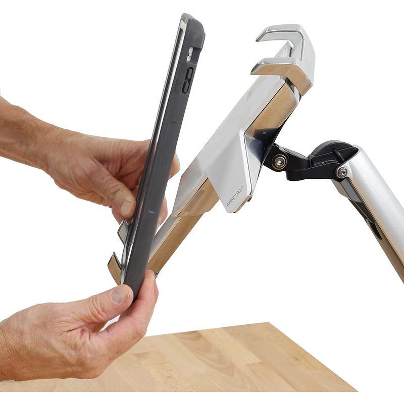 エルゴトロン タブレット用クレードル 施錠付き 7.9~13インチ(2.3kg)まで対応 45-460-026 タブレット用クレードル 施錠付き 13インチ 3kg まで対応