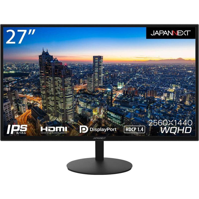 JAPANNEXT 27インチ WQHD(2560 x 1440) 液晶モニター JN-IPS271WQHD-N HDMI DP 27インチ WQHD 液晶モニター JN IPS271WQHD HDMI DP