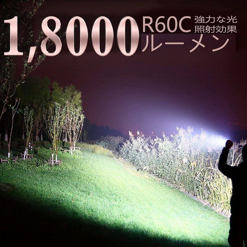 IMALENT R60C 強力 懐中電灯 高輝度18000ルーメン 遠距離照射 1038