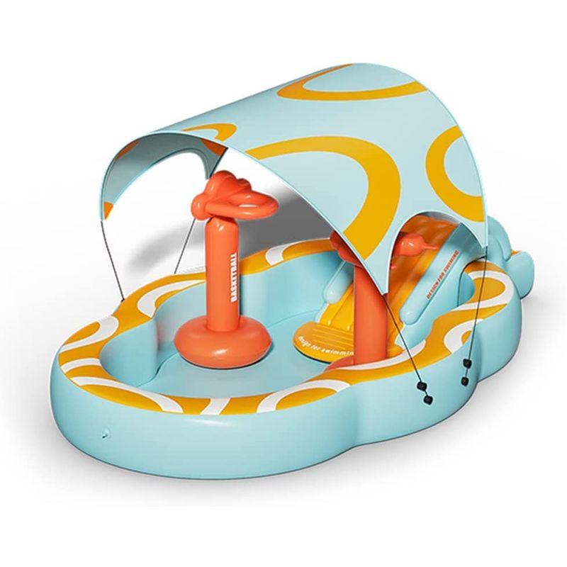 【新登場】 大型 プール 滑り台付き 折りたたみプール 2.1m/2.7m/3.2m 子どもプール 家庭用プール 大きい 多機能 キッズ プール 水遊び 【M2222546689】(12534円)