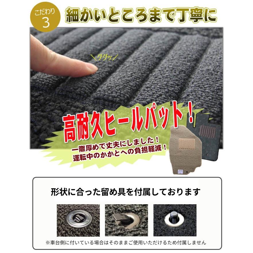 ムーヴ LA150S LA160S フロアマット シンプル(ループ生地) 純正仕様