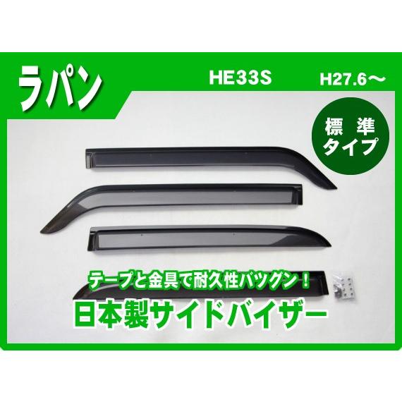 ラパン HE33S HE93S サイドバイザー ドアバイザー 日本製 : NET STAGE