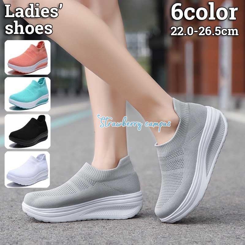 スニーカー 厚底 レディース 運動靴 シューズ スリッポン プラットフォーム ウォーキング ナースシューズ 看護師 メッシュ 通気性 おしゃれ かわい Kk0510 Sun6 Strawberry Campus 通販 Yahoo ショッピング