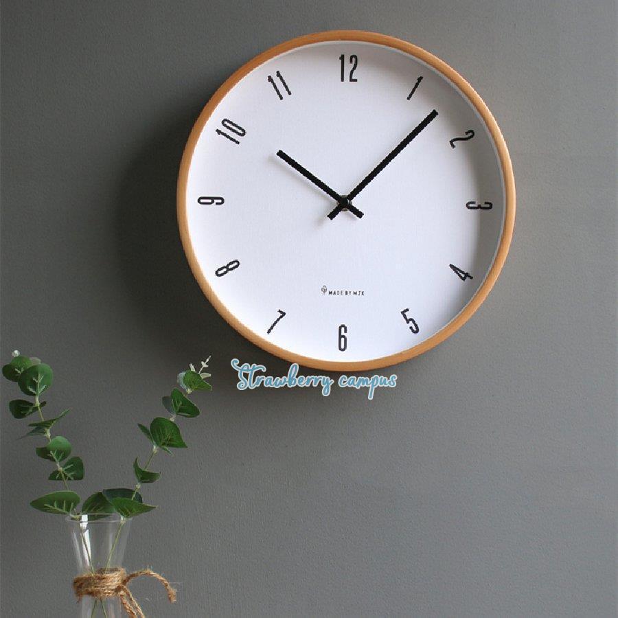 掛け時計 壁掛け時計 静音 デジタル おしゃれ 北欧 シンプル 非電波 モダン インテリア 壁飾り ナチュラル リビング 引っ越し 結婚祝い 新築祝い プレゼント Kk05 Noss368 Strawberry Campus 通販 Yahoo ショッピング