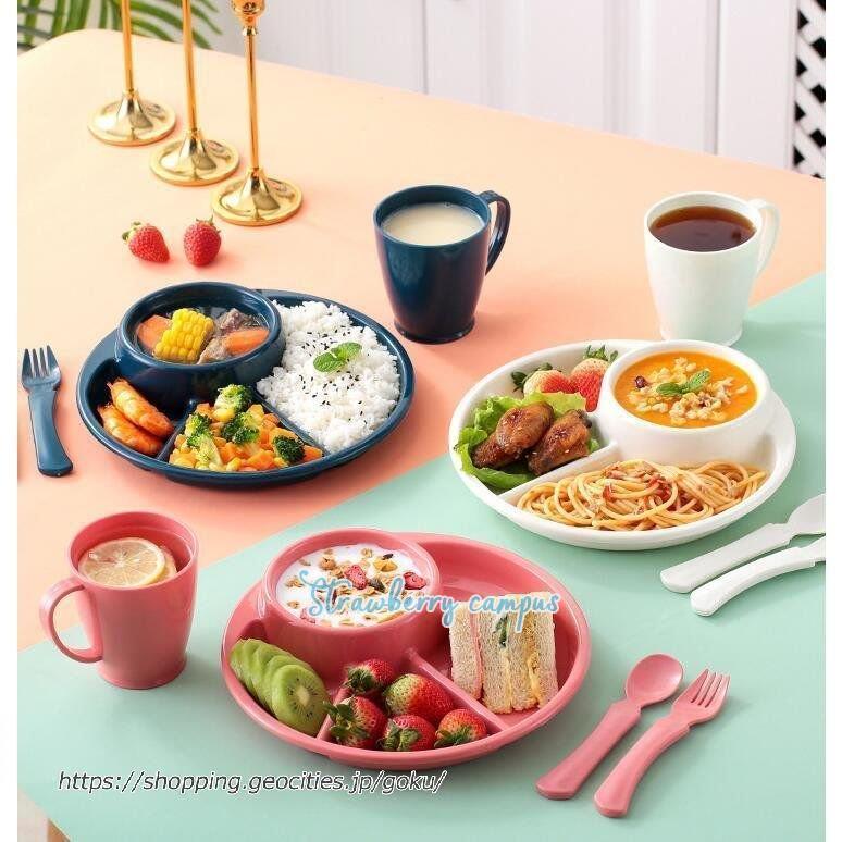 子供用食器 4点セット 食器 ベビー ランチプレート ベビー食器 離乳食 赤ちゃん 皿 子供 こども 可愛い 誕生日 祝い 子供 子ども かわいい 安全 Kk05 Xder45 Strawberry Campus 通販 Yahoo ショッピング