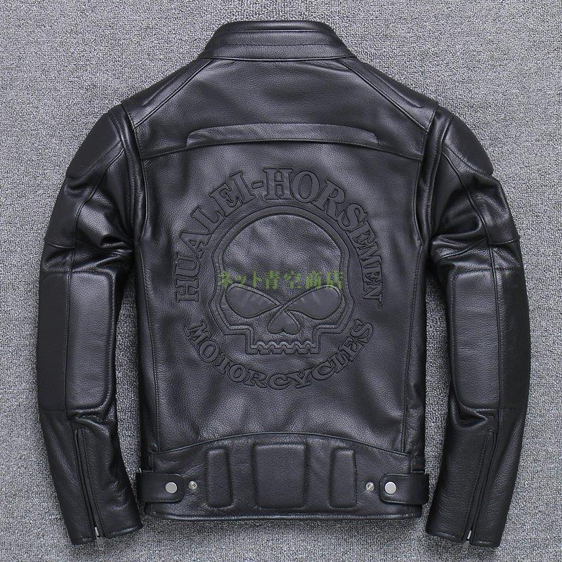 送料無料 新品 防風 牛革 本革 ジャケット ライダース バイクジャケット レザージャケット 革ジャン ファッション 高級 秋冬 本革 メンズ革ジャン 防寒 メンズ 革ジャン お洒落 レザー バイクウェア ジャケット Bredgade28 Dk