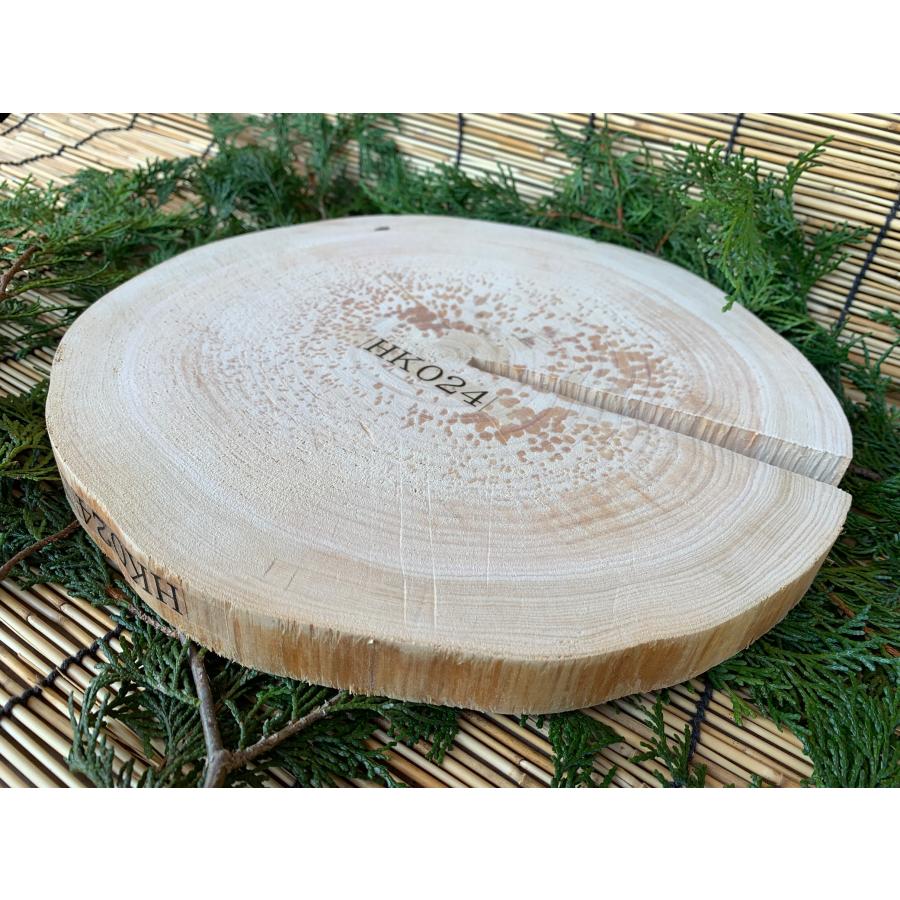 【お値打ち限定品】丹波ヒノキ 輪切り 皮剥ぎ 直径約26〜28cm 厚さ約2cm | ブランド登録なし | 04