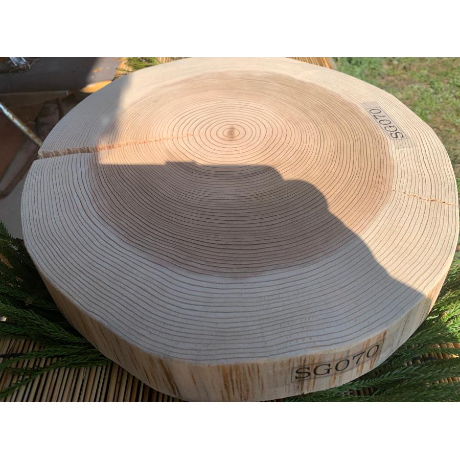 【限定割安】丹波杉 直径約35〜39cm 厚さ約4cm 皮剥ぎ | ブランド登録なし | 06