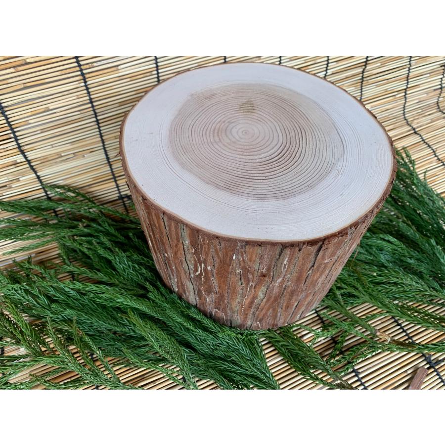(皮付き)丹波産 杉丸太 直径 17〜20cm 高さ14〜15cm | ブランド登録なし | 09