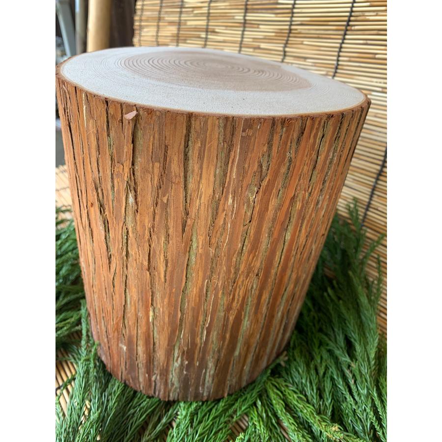 (皮付き)丹波産 杉丸太 直径17〜20cm 高さ18〜20cm | ブランド登録なし | 04