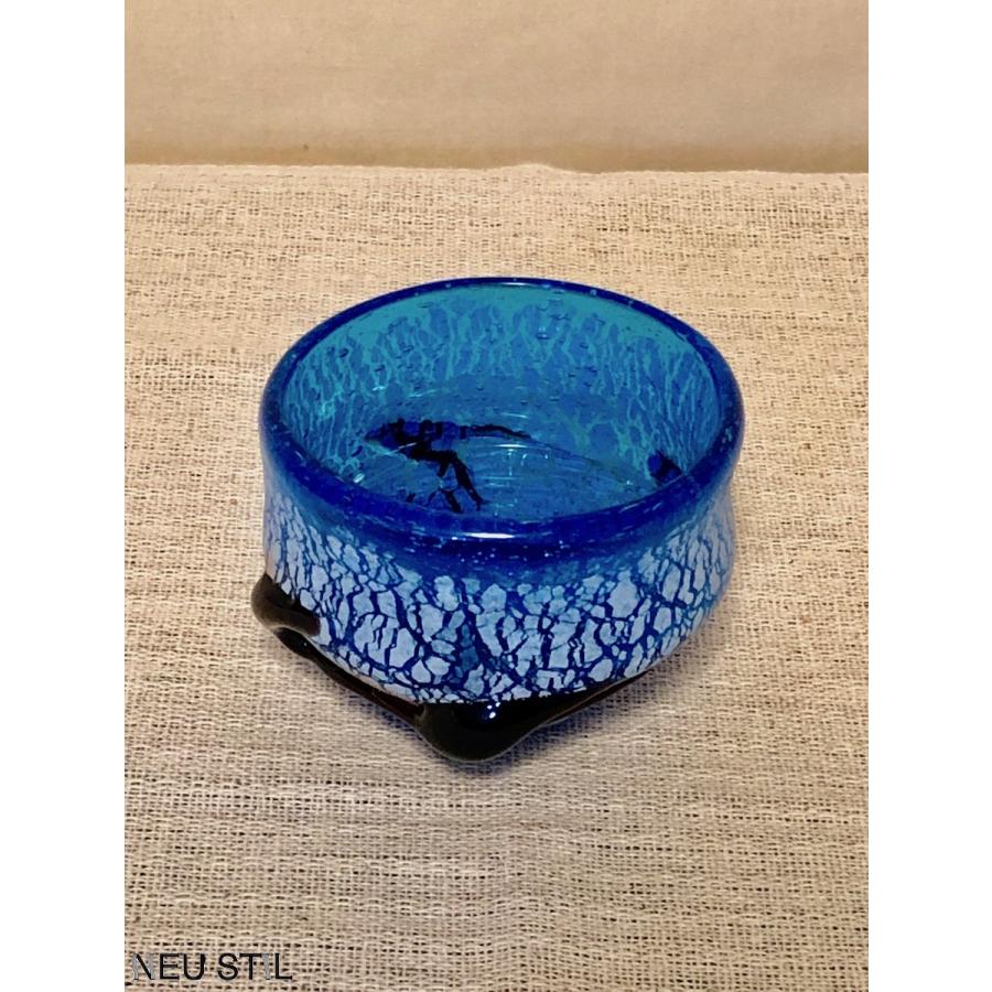 稲嶺盛吉 灰皿 琉球ガラス 稲嶺盛吉 琉球ガラス 沖縄 皿