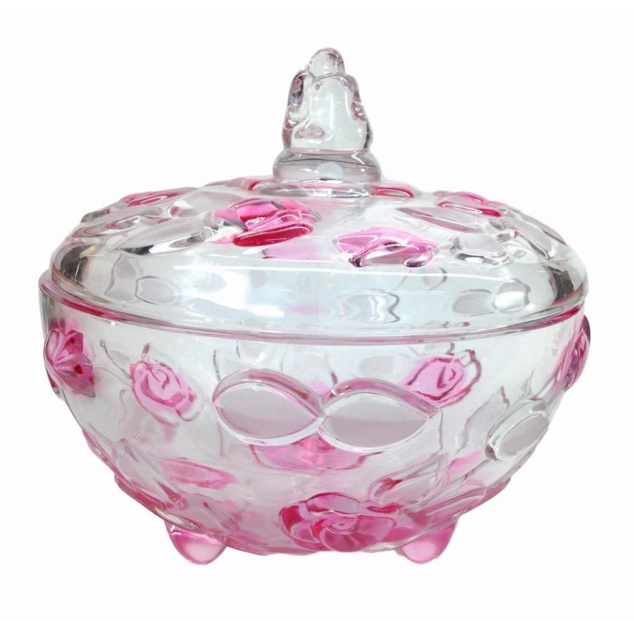 小物入れ ガラス製 蓋付き レトロ風 かわいい 大きめサイズ 足付き レッド Cos3528c029 ノイシュタットyahoo 店 通販 Yahoo ショッピング