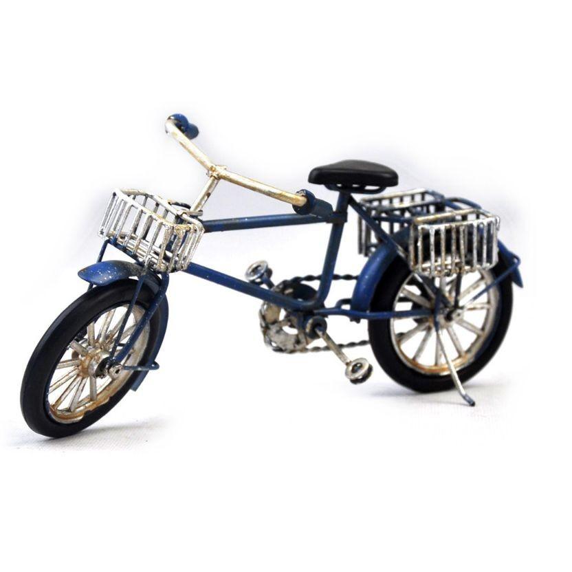置物 レトロな自転車 サイドバスケット付き ビンテージ風 ブルー Cos3750c041 ノイシュタットyahoo 店 通販 Yahoo ショッピング