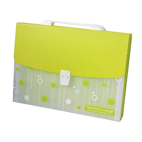 ファイルケース バッグ型 クリア ドット 仕切り付き ライムグリーン Cot0123c000 ノイシュタットyahoo 店 通販 Yahoo ショッピング