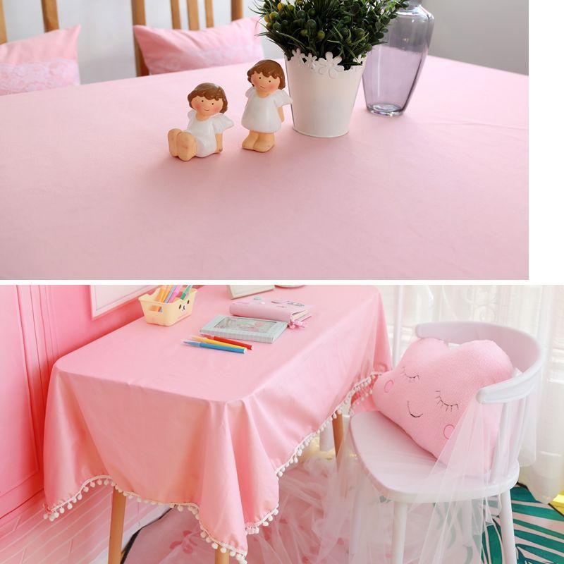 訳あり テーブルクロス 小さなボンボン付き ピンク ガーリー風 長方形a 100 140cm Lci0559c058 ノイシュタットyahoo 店 通販 Yahoo ショッピング