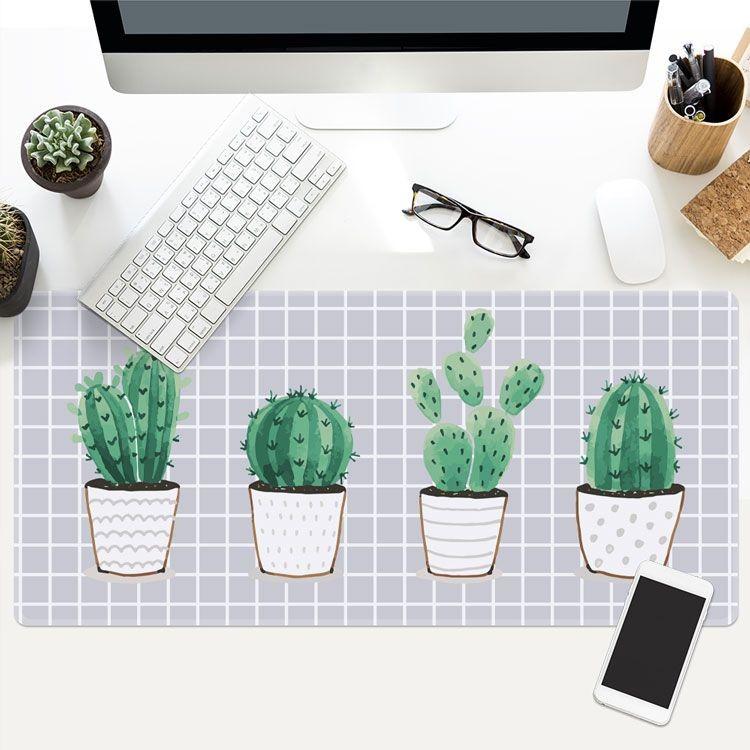 デスクマット パソコン用 ビッグサイズ マウスパッド 鉢植えサボテン グリッド線 4鉢 Mta1799c029 ノイシュタットyahoo 店 通販 Yahoo ショッピング