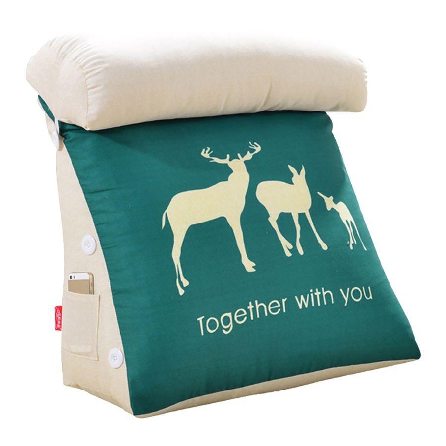 クッション 三角 シカのイラスト 筒型枕付き 側面ポケット 北欧風 3頭 Mta04c040 ノイシュタットyahoo 店 通販 Yahoo ショッピング