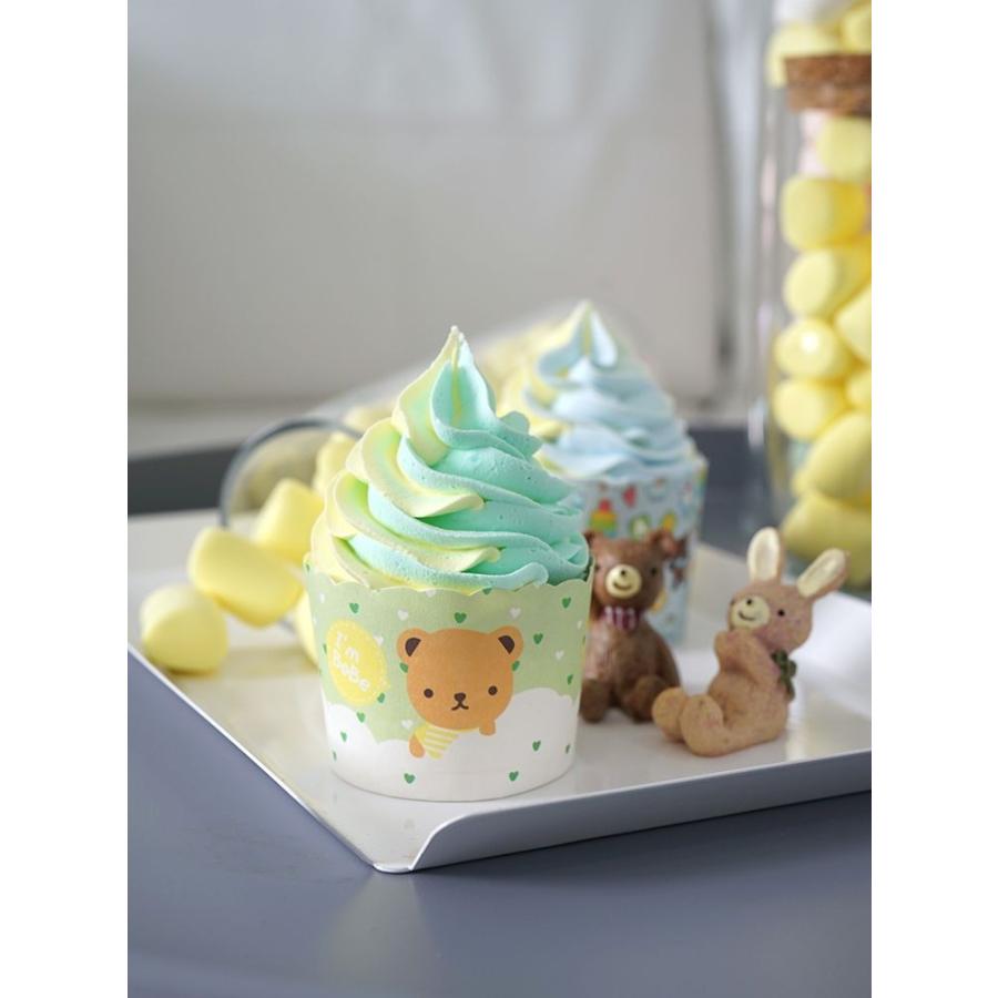 食品サンプル カップケーキ 2色の生クリーム イラスト付きの容器 2個セット クマ Mta3001c042 ノイシュタットyahoo 店 通販 Yahoo ショッピング