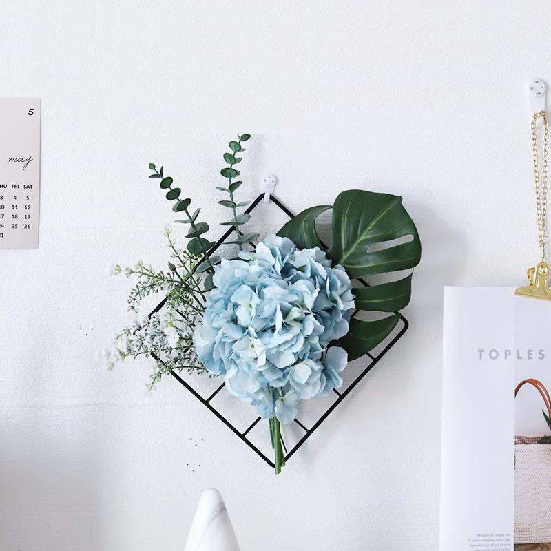 壁掛けオブジェ アジサイ モンステラ 造花 角型ワイヤーネット ブルー Mta3586c027 ノイシュタットyahoo 店 通販 Yahoo ショッピング