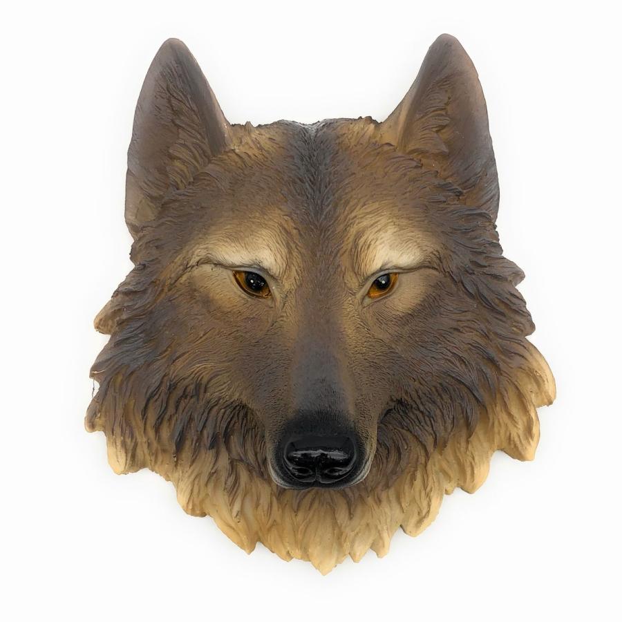 壁掛けオブジェ 動物の頭 肉食獣 リアルな毛並み 迫力満点 オオカミ Mta3757c045 ノイシュタットyahoo 店 通販 Yahoo ショッピング