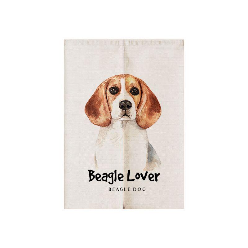 のれん イヌのイラスト 手書き風 英語の名前入り ビーグル Mta5533c055 ノイシュタットyahoo 店 通販 Yahoo ショッピング