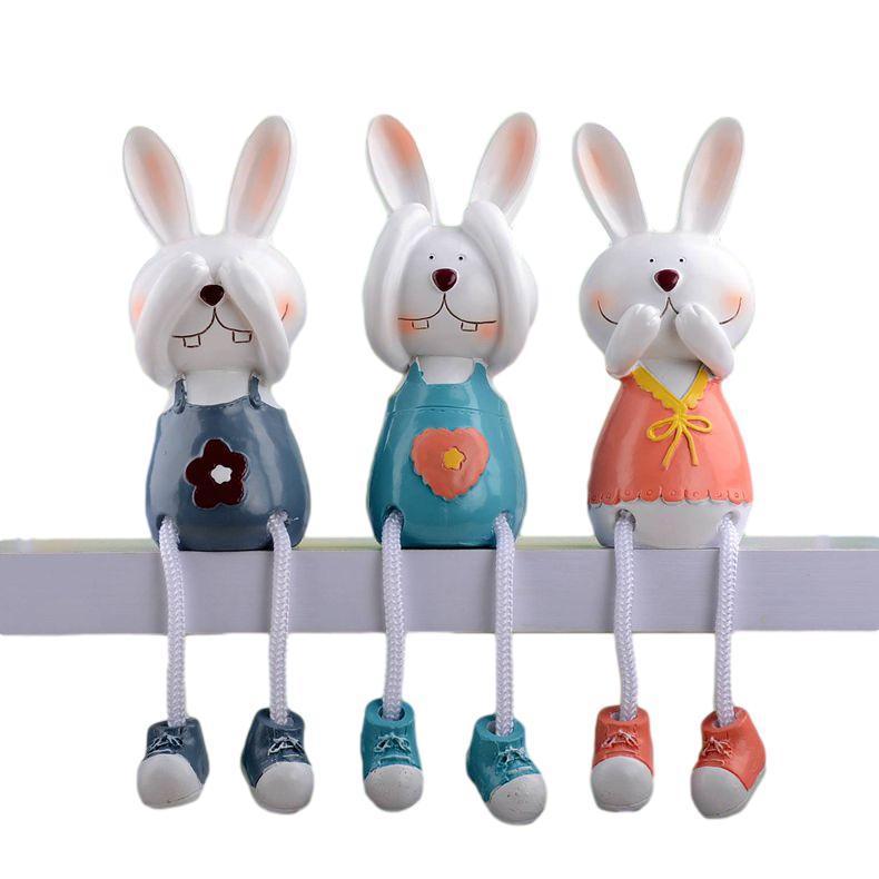 置物 つぶらな瞳のウサギ ぶらぶらの足 見ざる言わざる聞かざる 3体セット Nya1239c029 ノイシュタットyahoo 店 通販 Yahoo ショッピング