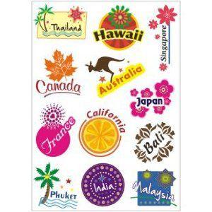 ステッカー ハワイ タイ プーケット他 リゾートロゴ 2枚セット Nya3858c018 ノイシュタットyahoo 店 通販 Yahoo ショッピング