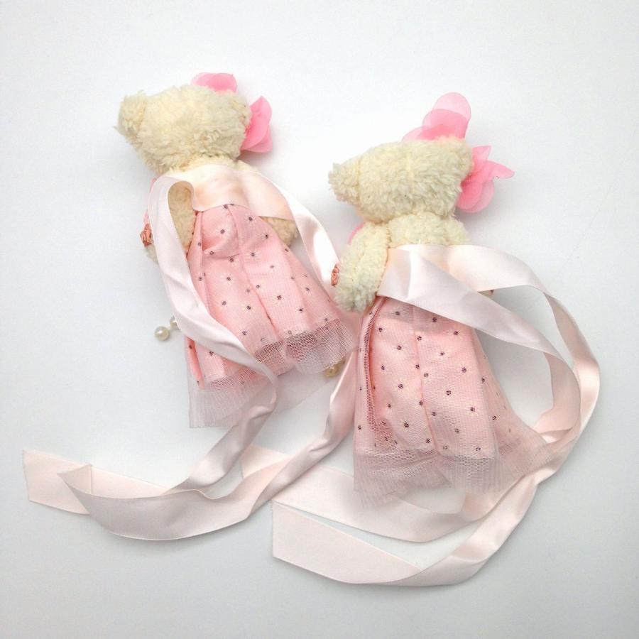 大流行中！大流行中！カーテンタッセル クマ 姫系ドレス 2個セット (ピンク) ホルダー、タッセル、トリム