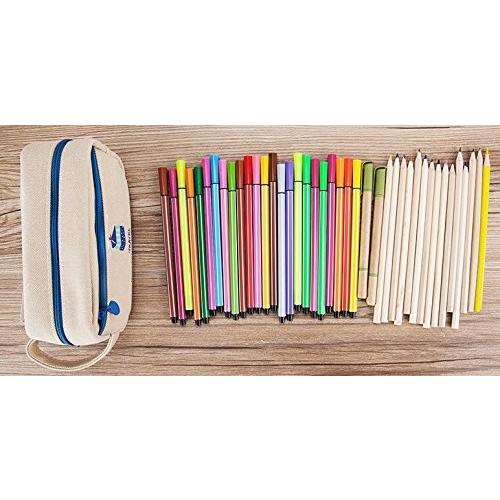 ペンケース レトロ風 ポップなイラスト 大容量 ベージュ Nyb5800c019 ノイシュタットyahoo 店 通販 Yahoo ショッピング