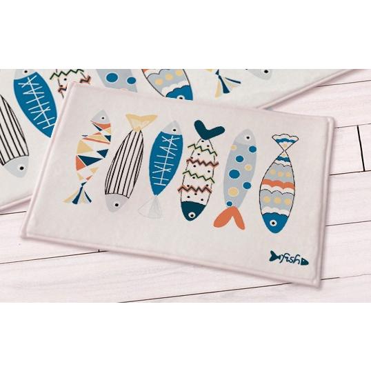 玄関マット カラフル 魚 イラスト風 小 Nyb5954c018 ノイシュタットyahoo 店 通販 Yahoo ショッピング