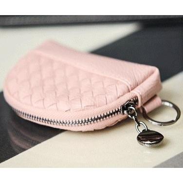 財布 小銭入れ 半円型 メッシュ 編み編み コンパクト (ピンク 財布 小銭入れ 半円型 メッシュ 編み編み コンパクト (ピンク