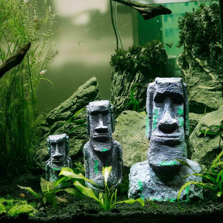 オブジェ 水槽 ガーデンオーナメント モアイ像 苔風 アクアリウム 小タイプ Nyc0327c011 ノイシュタットyahoo 店 通販 Yahoo ショッピング