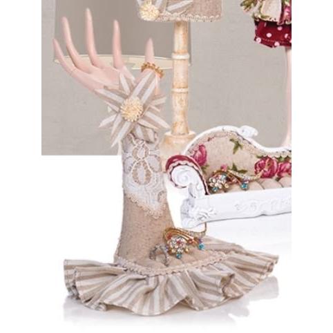 品質検査済 ハンド型 アクセサリースタンド 手の形 エレガント レースの装飾 アクセサリーケース Www Fattoriabacio Com