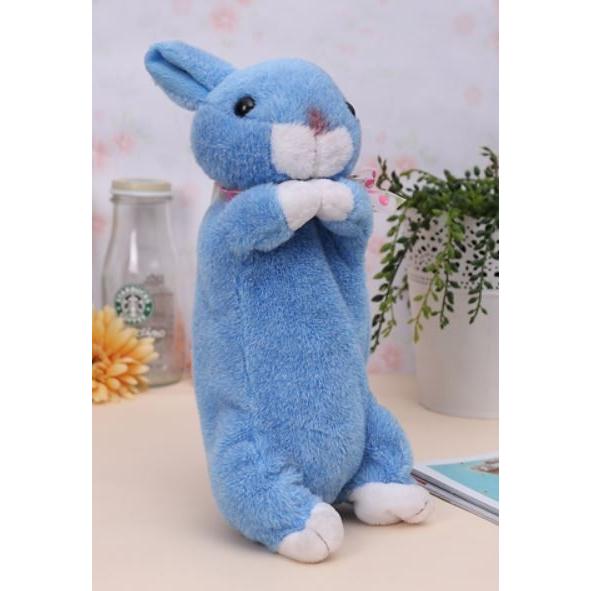 ペンケース ぬいぐるみ風 モコモコ ウサギさん フック付き ブルー Nyc2235c0 ノイシュタットyahoo 店 通販 Yahoo ショッピング