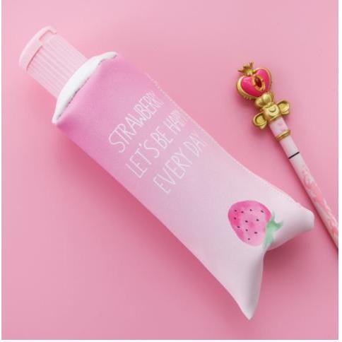 ペンケース チューブ型 かわいいイチゴ パステルカラー ピンクa Nyc2356c011 ノイシュタットyahoo 店 通販 Yahoo ショッピング