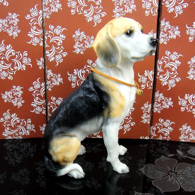 残りわずか 置物 リアルな犬 おすわりワンちゃん ビーグル Supplystudies Com