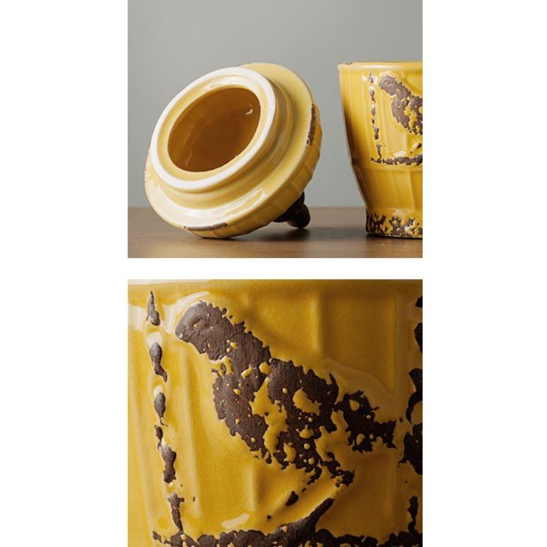 小物入れ ヨーロピアンアンティーク風 小鳥デザイン 陶器製 蓋付き